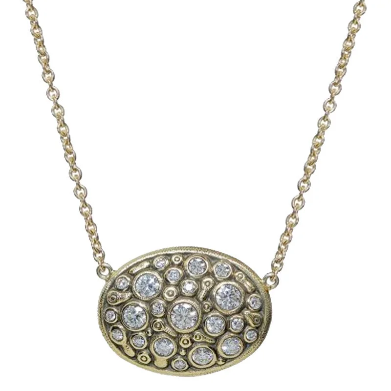 Alex Sepkus Drop Oval Pendant Necklace - M-64D