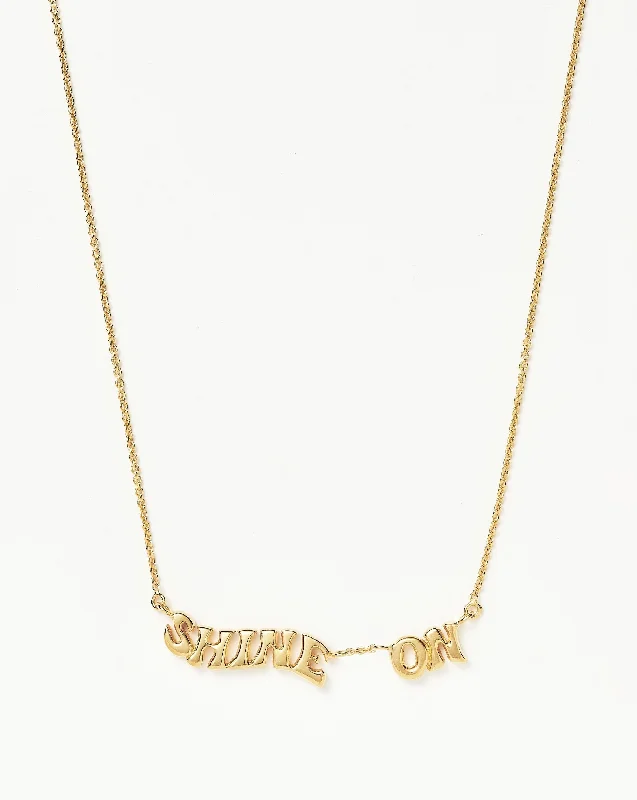 Shine On Pendant Chain Necklace