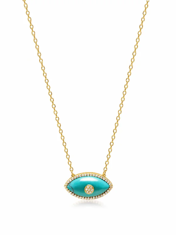 Women's Turquoise Evil Eye Necklace