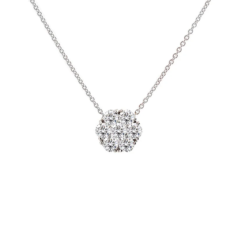 Harmony Jewel Collection Diamond Necklace, 4ct Look