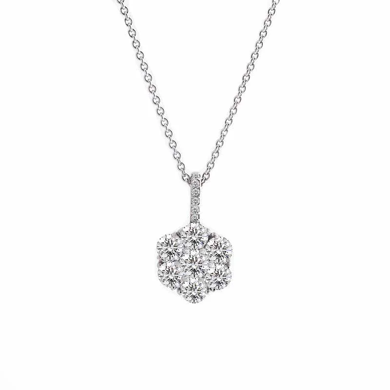 Harmony Jewel Collection Diamond Pendant, 4ct Look