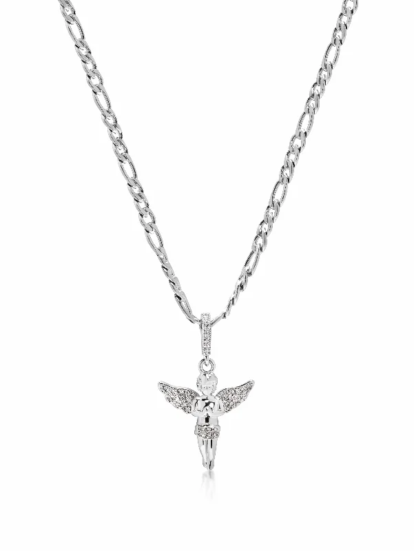 Women's Silver Angel Necklace