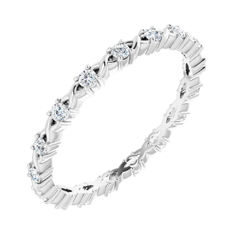 1.75mm 14K White Gold 1/4 CTW Diamond Eternity Band