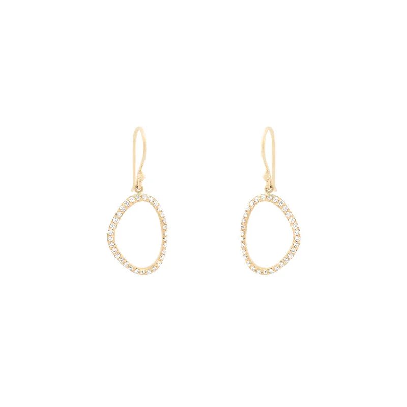 18 Karat Yellow Gold Lilydust Earring