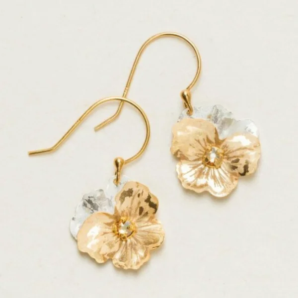 Pansy Drop Earrings