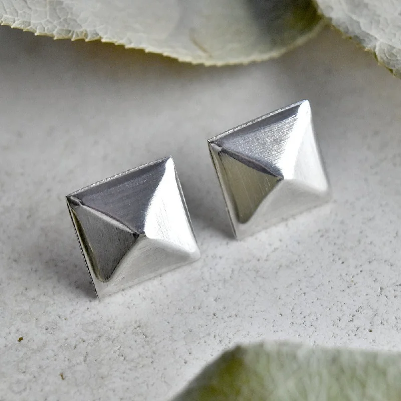 Pyramid Stud Earrings