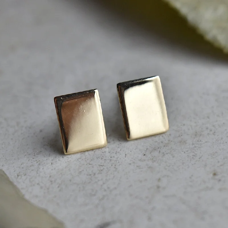 Small Rectangular Brass Studs