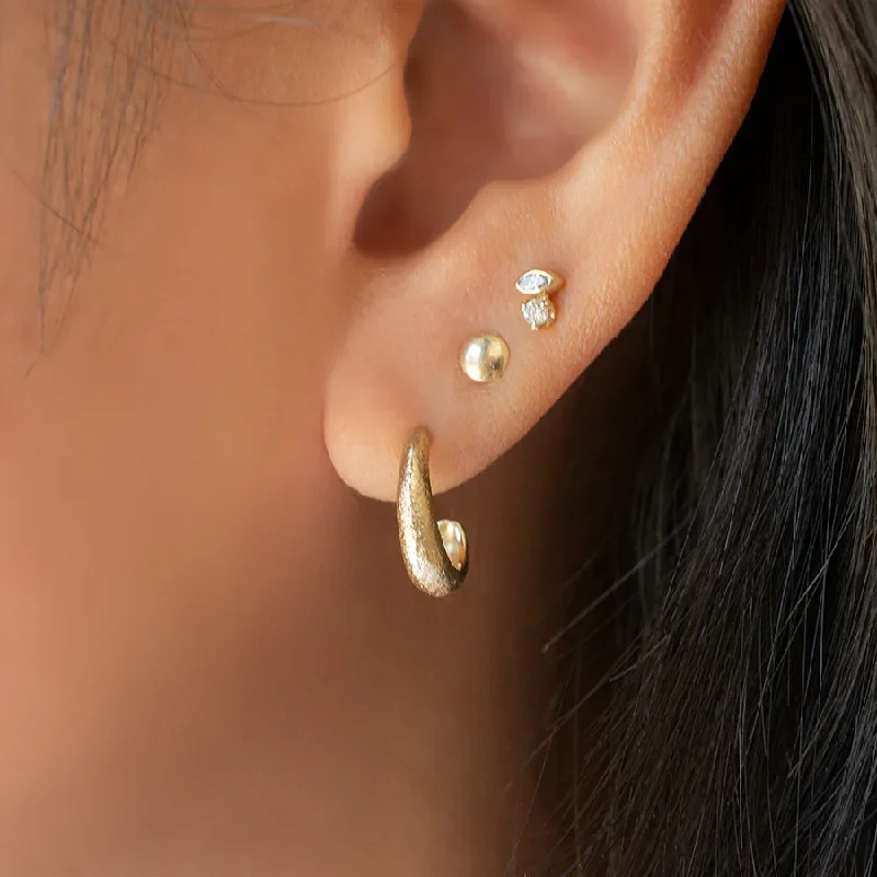 Soft Teardrop "Boulder' Hoops