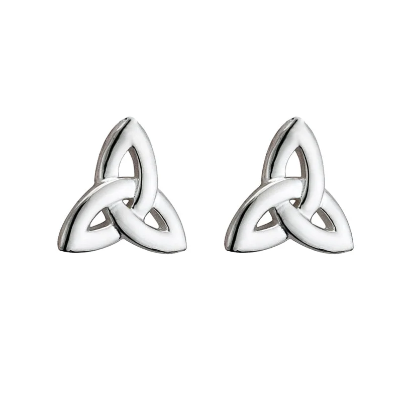 Sterling Silver Trinity Knot Earrings