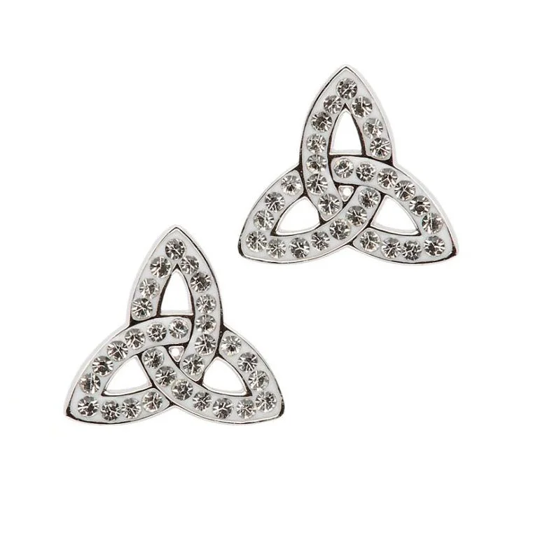 Swarovski Crystal Trinity Knot Earrings