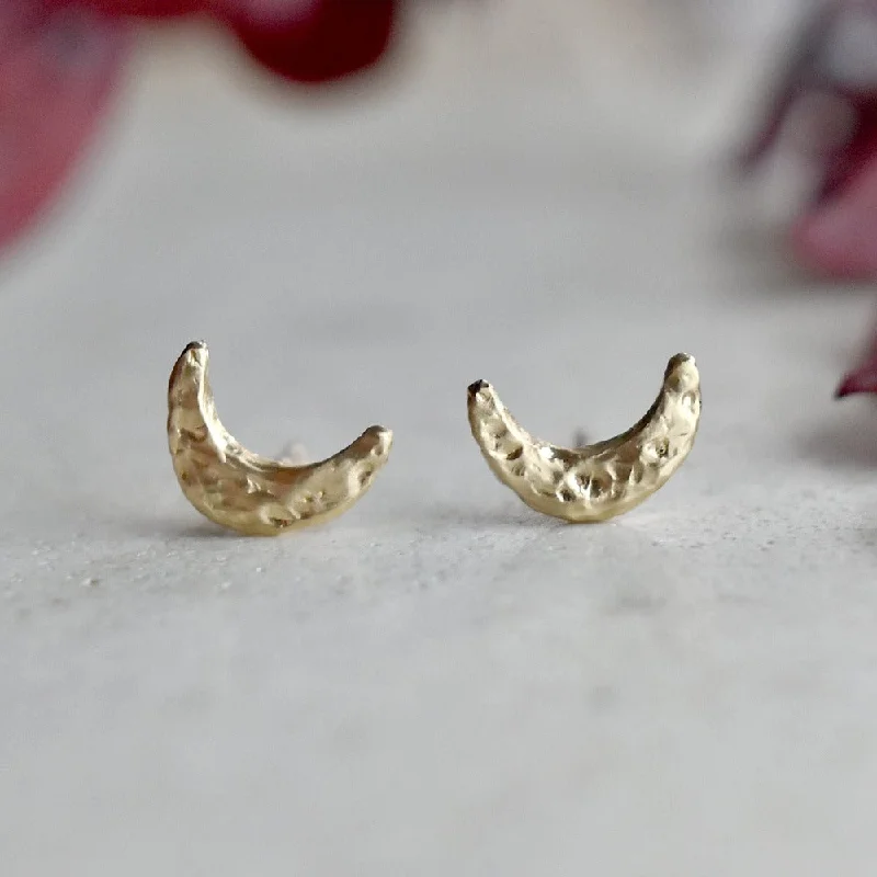 Tiny Moon Studs