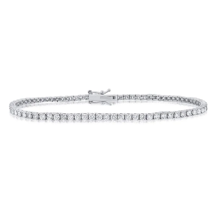 14K GOLD 2.80 CT DIAMOND CLASSIC TENNIS BRACELET