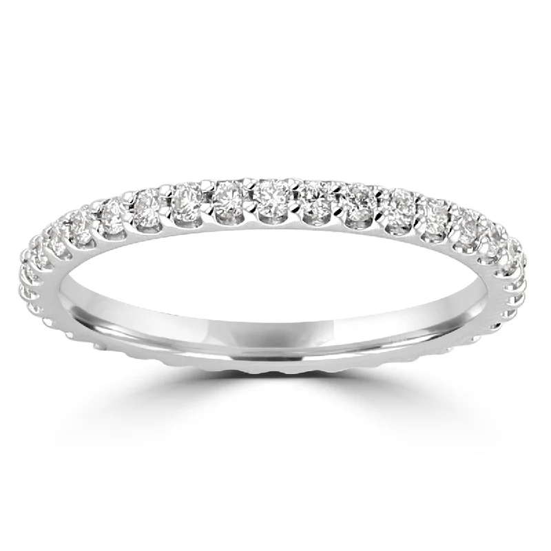 14KT White Gold 0.57 CTW White Diamond Eternity Band