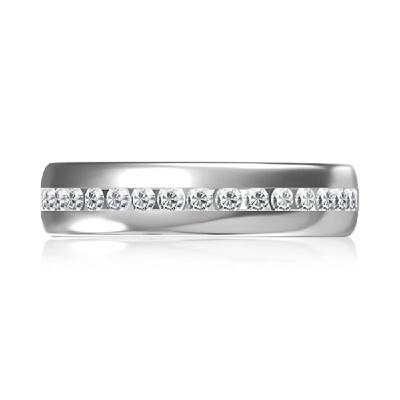 A. Jaffe 14k Channel Set Diamond Band