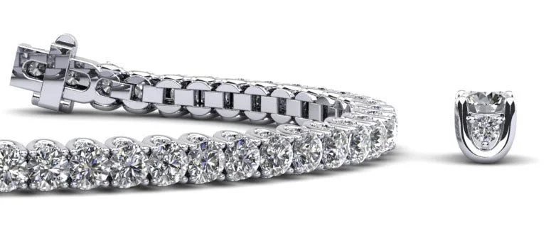 Boundless Brilliance Diamond  Tennis Bracelet with 4.81 ct.(finished) 1.1mm, 2.5mm