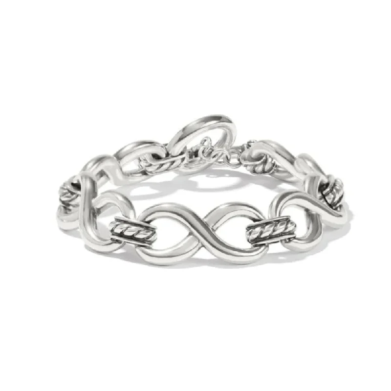 Brighton Interlok Infinity Bracelet in Silver Tone