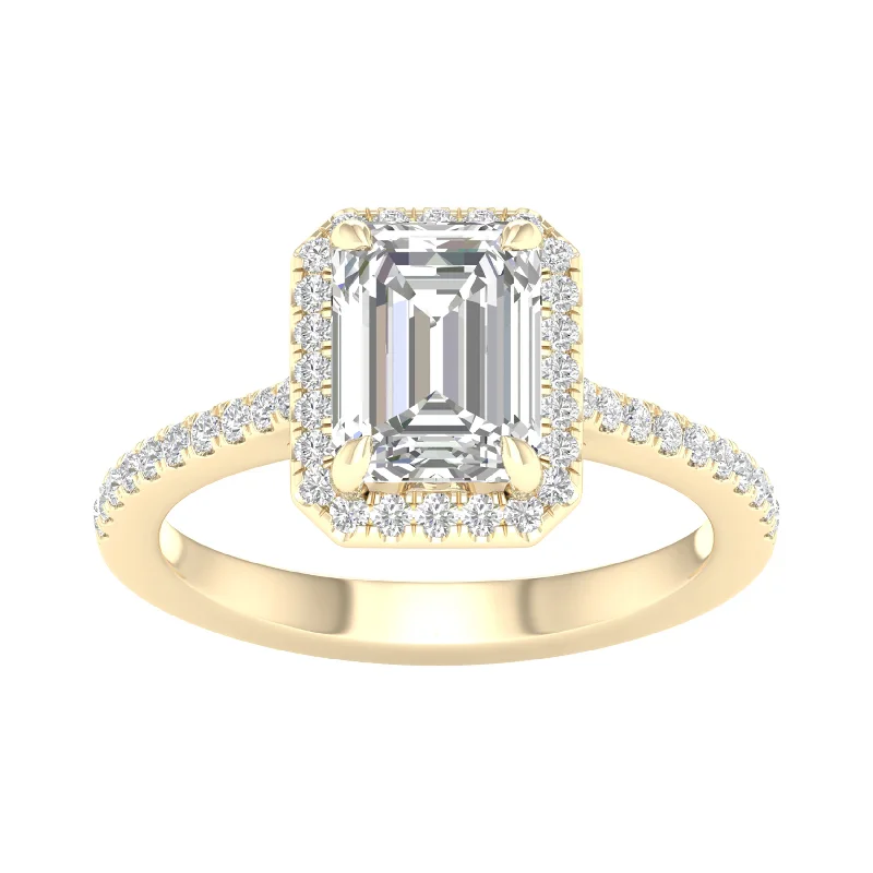 14K Yellow 2.25 CTW Certified Lab-Grown Diamond Engagement Ring