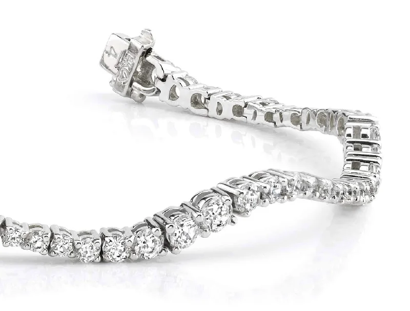 Classic Wave Journey Bracelet In Diamond with 4.99 ct.(finished)