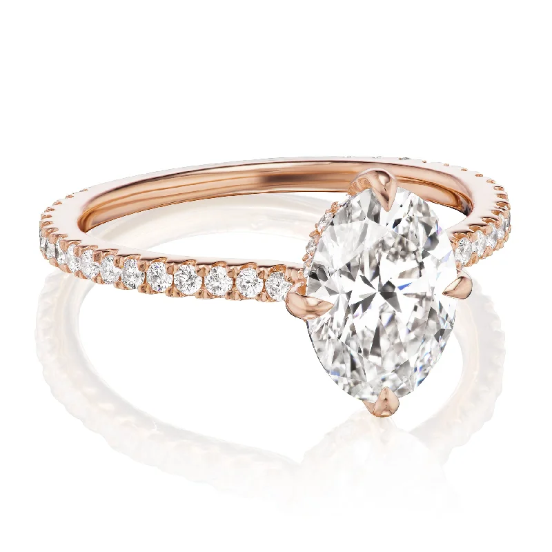 Delicate Halo Engagement Ring