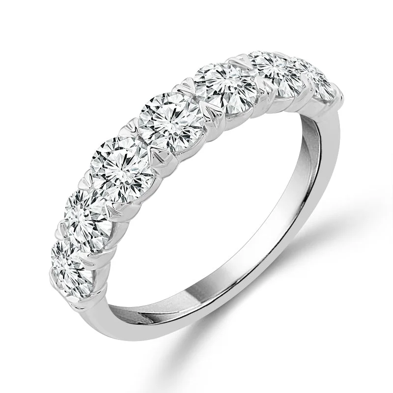 14k White Gold Lab-Grown 2.15 ctw Diamond Band