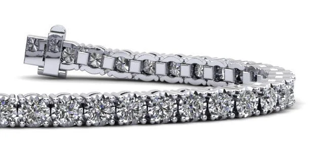 Diamond Crown Diamond Tennis Bracelet with 3.68 ct.(finished) 2.75mm