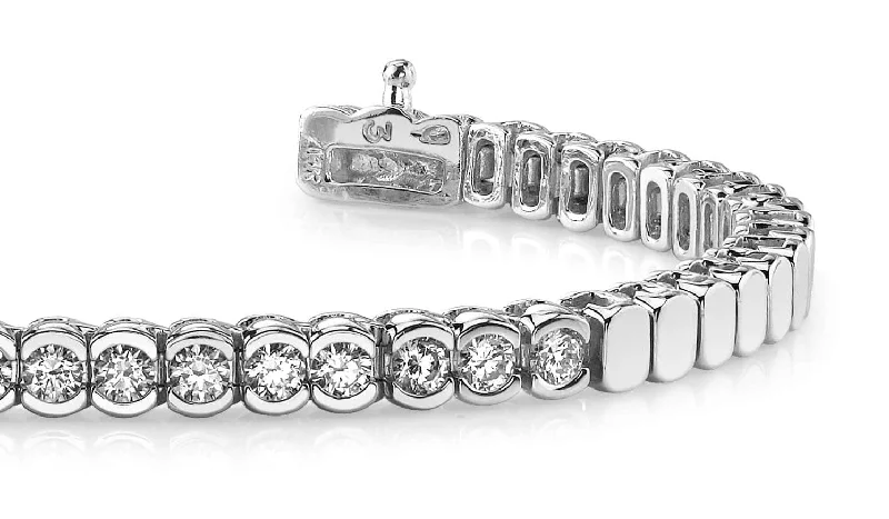 Diamond Tears Diamond Bracelet with 1.95 ct.(finished) 3.5mm