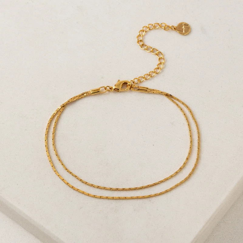 Dion Layered Bracelet Gold