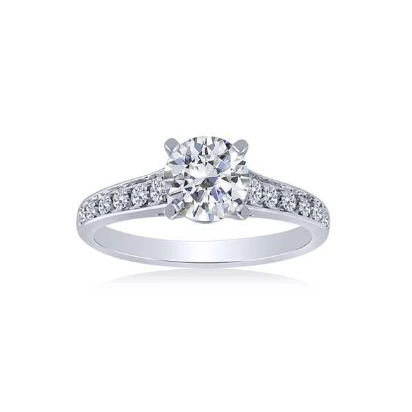 14K White Gold 1.25 CTW DIAMOND SOLITAIRE ENGAGEMENT RING