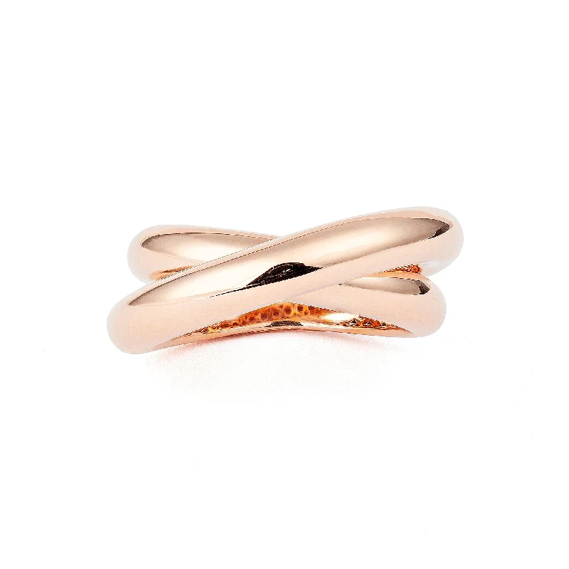 Infinity Loop Medium Plain 18K Rosegold Ring