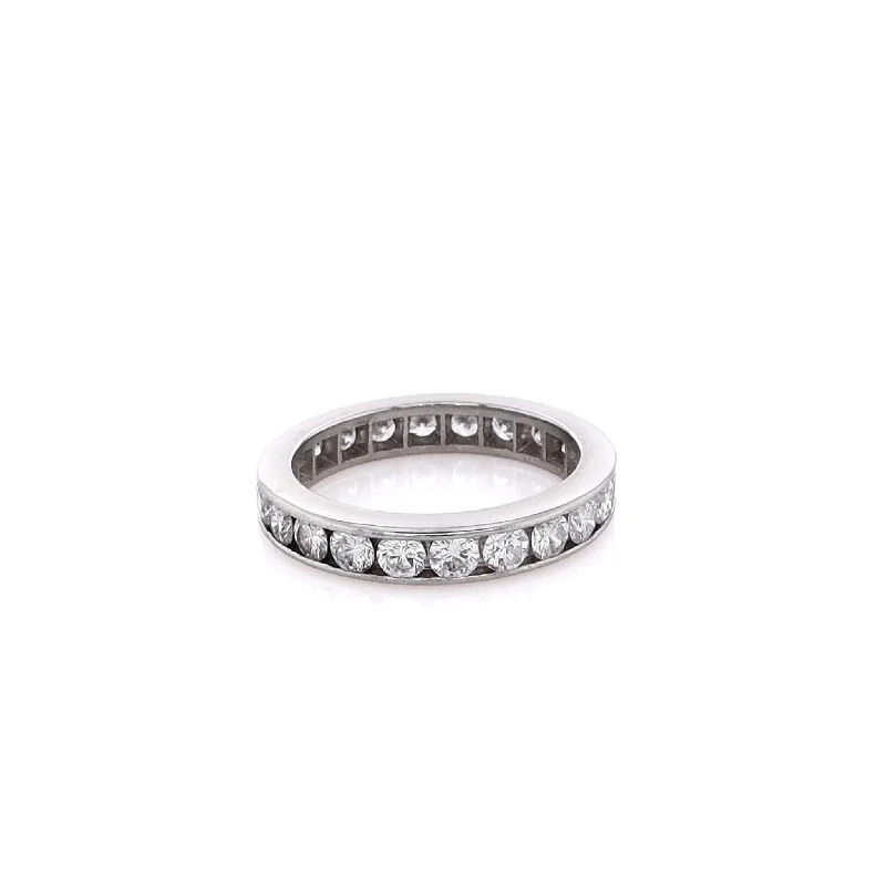 Estate Platinum Eternity Diamond Wedding Band