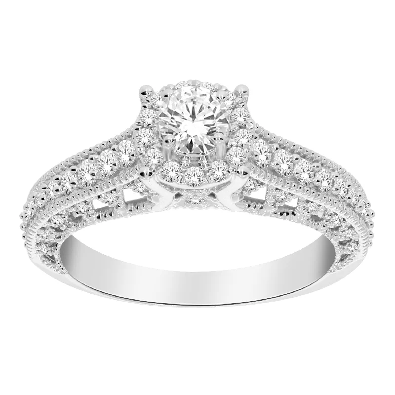 14K white gold 0.75 CTw DIAMOND FASHION RING