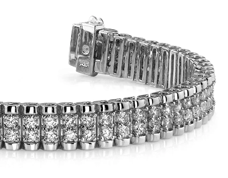 Grand Double Diamond Bracelet with 1.98 ct.(finished) 1.3mm