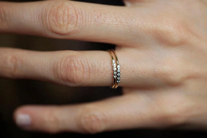 Half Eternity Diamond Ring, Half Eternity Band