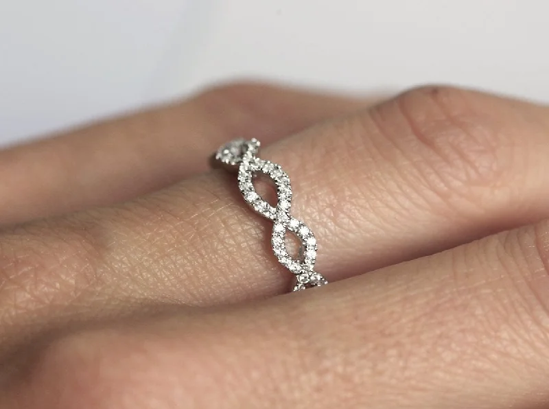 Infinity Diamond Ring, Infinity Wedding Ring