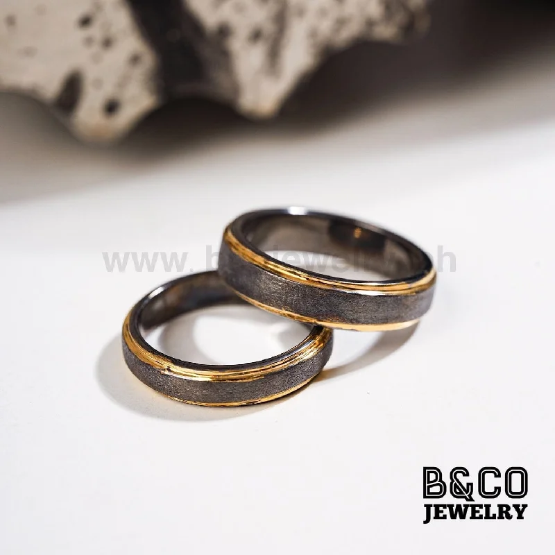 Ithaki Code Black Wedding Rings