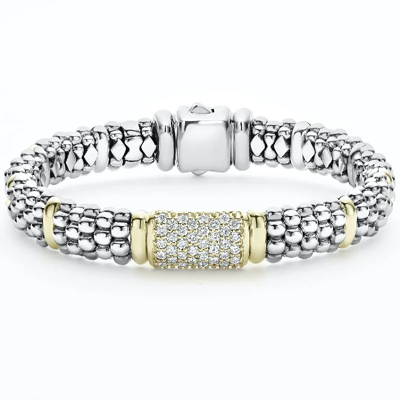 Lagos Signature Caviar Gemstone Bracelet 9mm