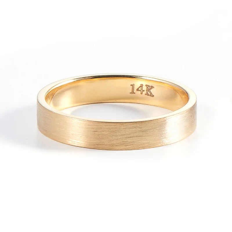 LEO 14K Gold Ring 4mm