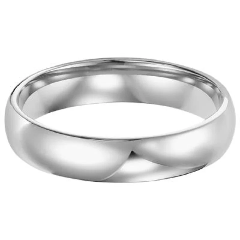 Men's Platinum 4mm Comfort Fit Wedding Band