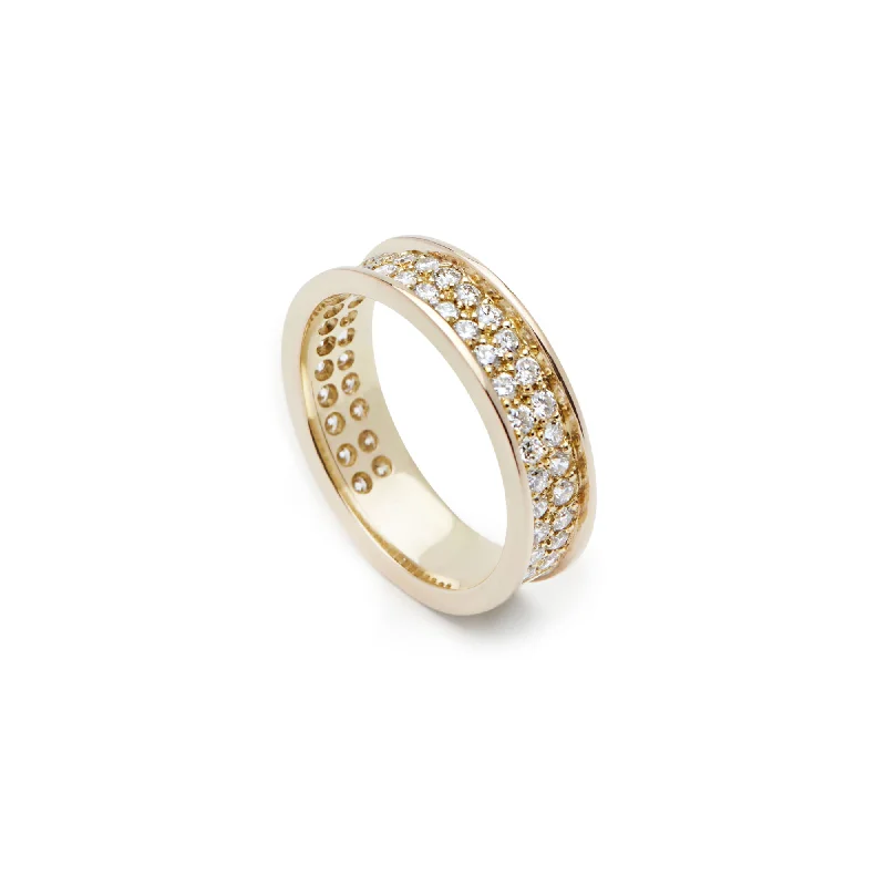 Courage 18K Gold, Whitegold or Rosegold Ring w. Lab-Grown Diamonds