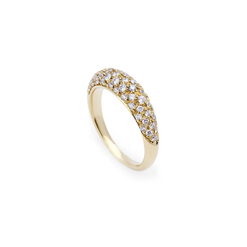 Reflection 18K Gold, Whitegold or Rosegold Ring w. Lab-Grown Diamonds