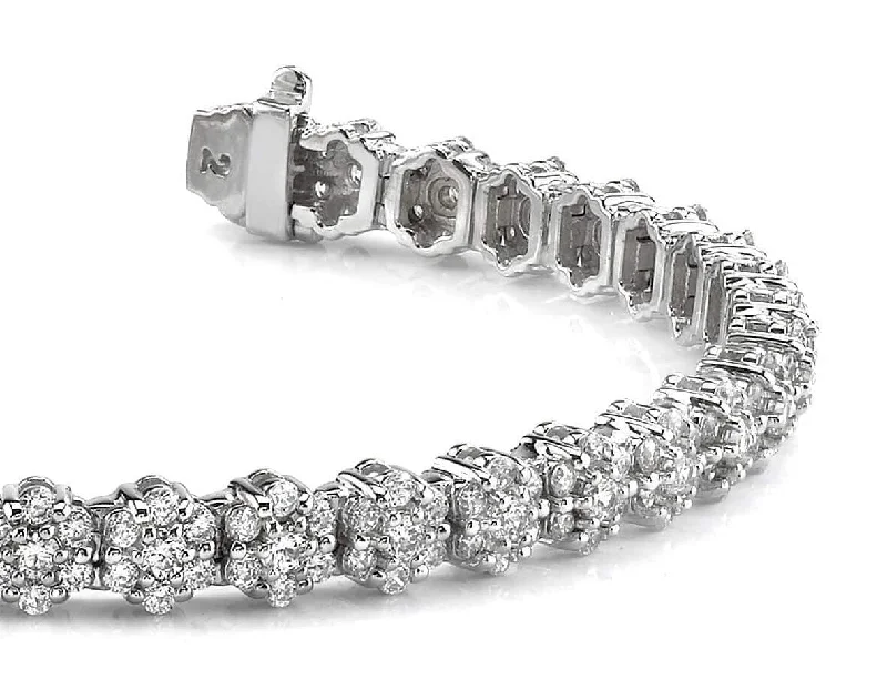 Pentagon Diamond Bracelet with 5.31 ct.(finished) 1.7mm, 2.2mm