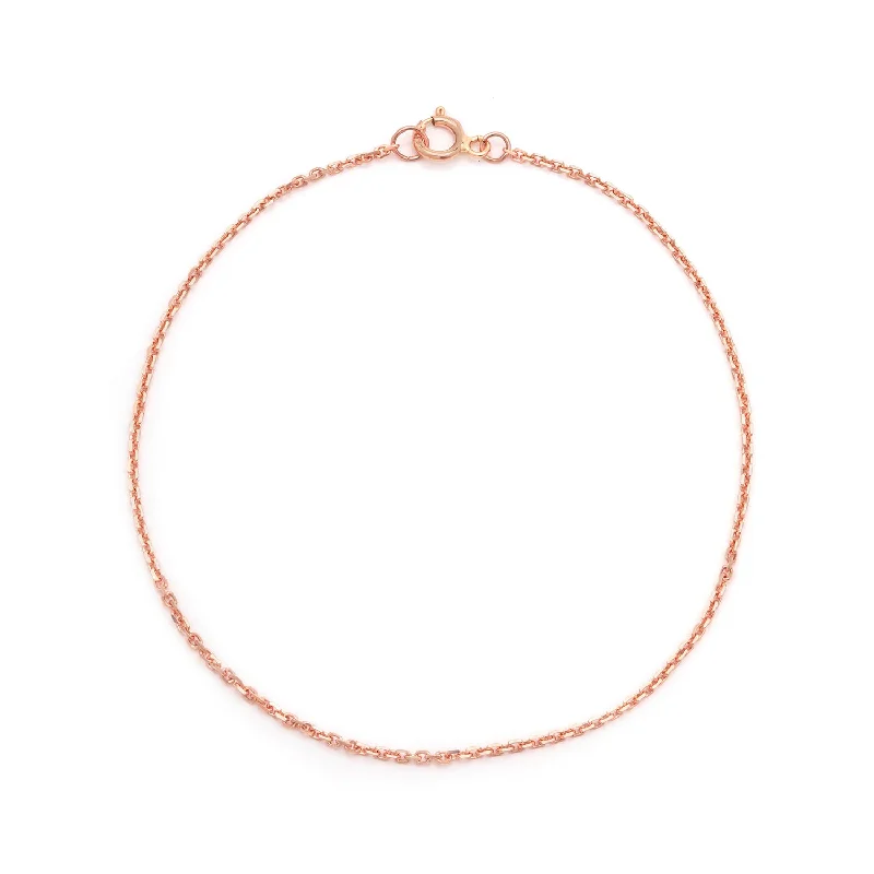 Silken Rolo Bracelet | Solid 14k Rosegold