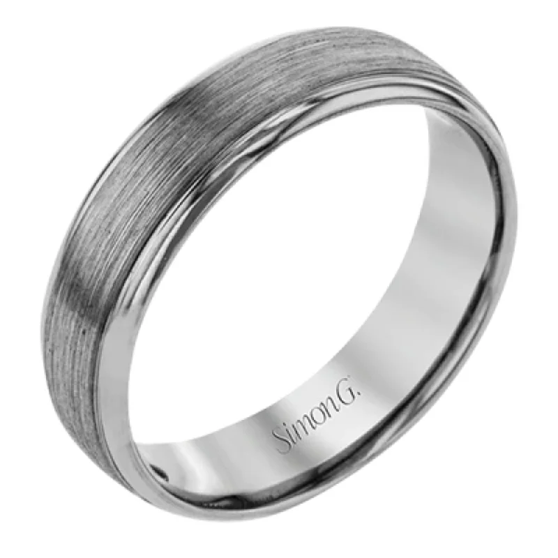 Simon G. Men's 14k Gray Gold Wedding Band