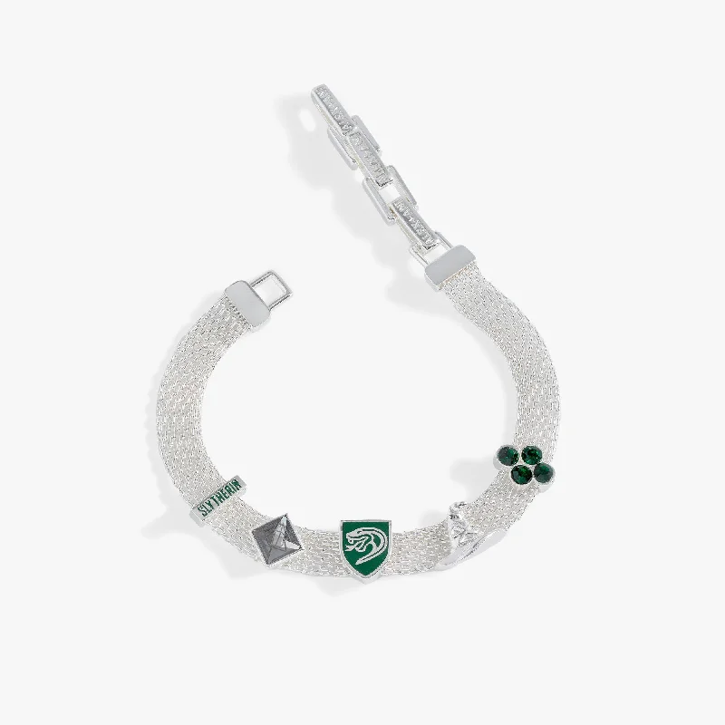 Harry Potter™ Slytherin Mesh Charm Bracelet