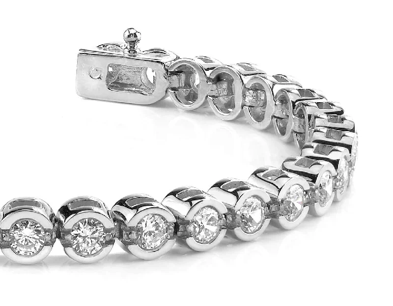 Smile Link Diamond  Tennis Bracelet with 3.96 ct.(finished) 2.75mm