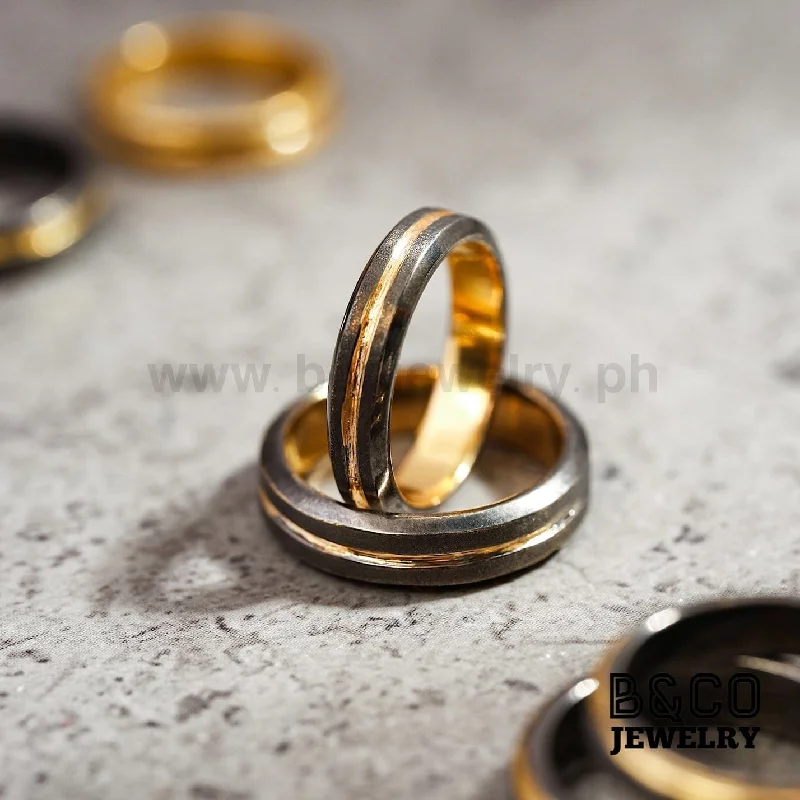 Sparta Code Black Wedding Rings