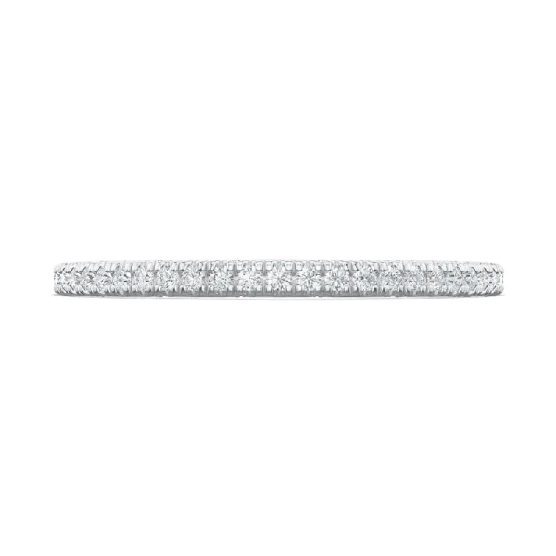 Tacori 18k Lunetta Crescent French Pavé Diamond Wedding Band