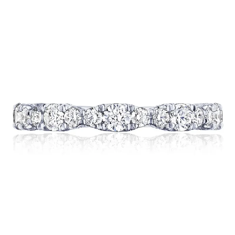 Tacori Classic Crescent, RoyalT Marquise Shape Design Detail Wedding Band