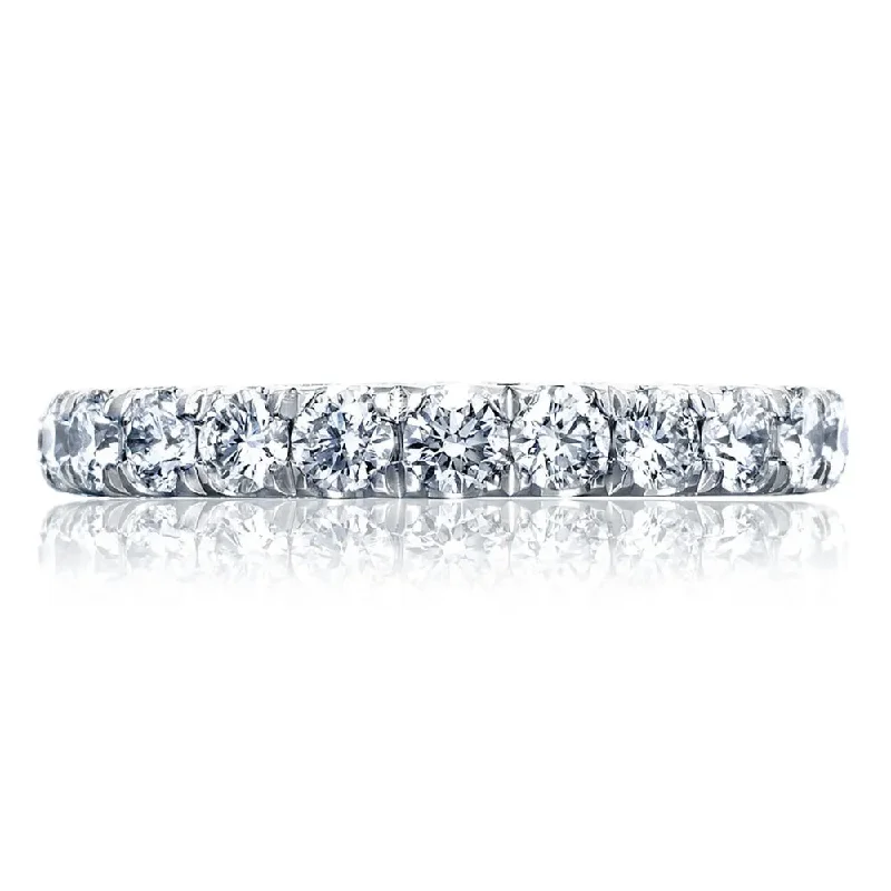 Tacori Platinum Petite Crescent RoyalT French Pavé Diamond Wedding Band