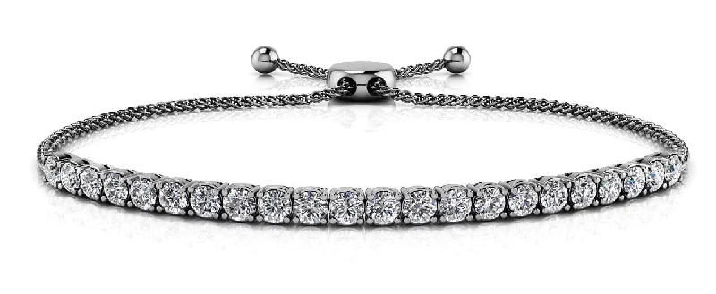 Timeless Dreams Adjustable Bracelet Diamond  with 2.88 ct.(finished) 3.5mm